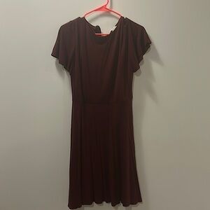 Maroon LOFT dress.